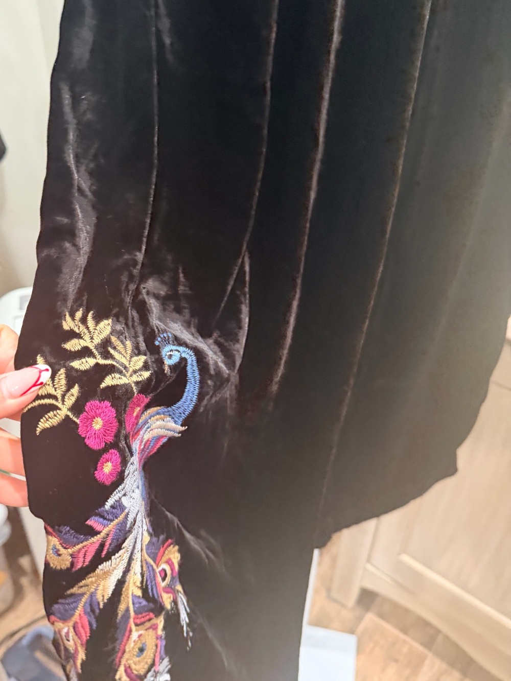 Johnny Was velvet wide leg Pant $328 NWT - Picture 6 of 9